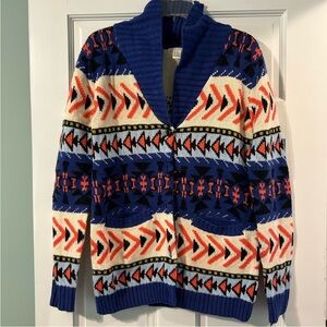 F21 Aztec Acrylic Sweater size M
